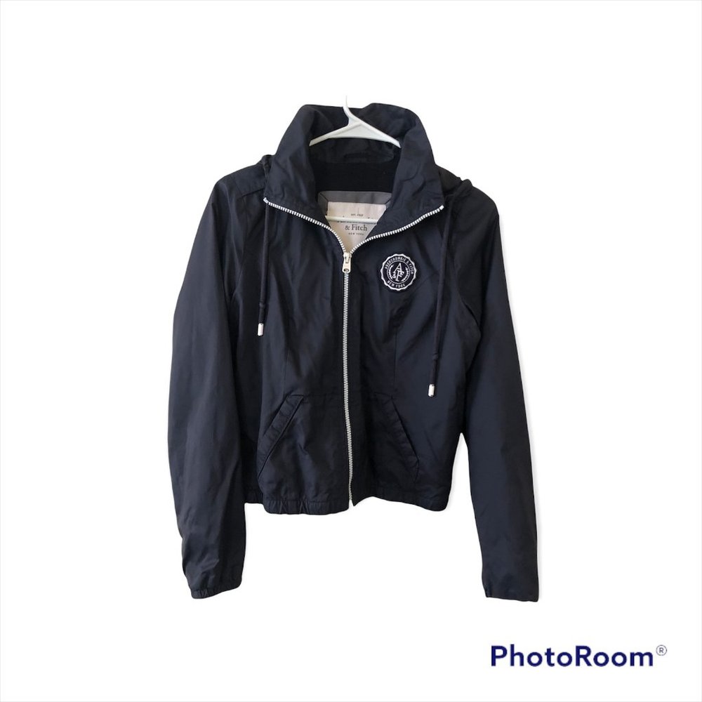 Abercrombie & Fitch Dark‎ Blue Youth Light-Weight Hooded Jacket